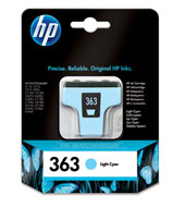 Inkoustová náplň HP 363 světle azurová (C8774EE)