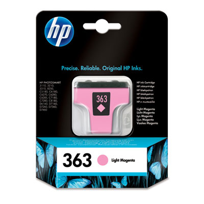 Inkoustová náplň HP 363 světle purpurová (C8775EE)