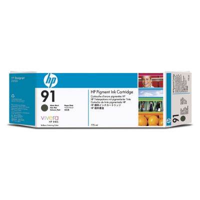 Inkoustová náplň HP 91&nbsp;matná černá (3x 775 ml) (C9480A)