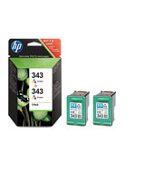 Inkoustová náplň HP 343 tříbarevná, dvojbalení (CB332EE)