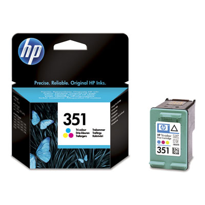 Inkoustová náplň HP 351 tříbarevná (CB337EE)