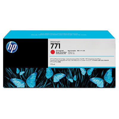 Inkoustová náplň HP 771 chromatická červená (CE038A)