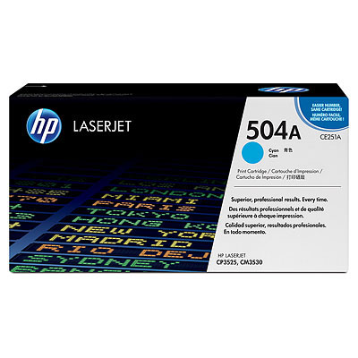 Toner HP 504A azurový (CE251A)
