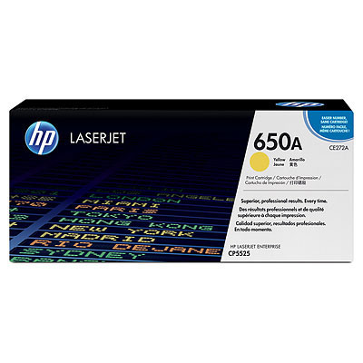 Toner HP 650A žlutý (CE272A)