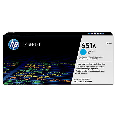 Toner HP 651A azurový (CE341A)