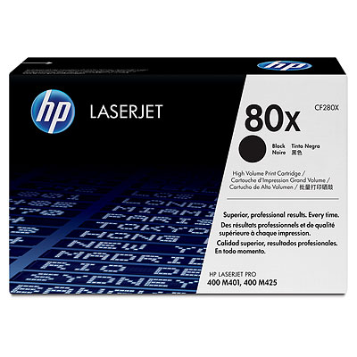 Toner HP 80X černý, dvojbalení (CF280XD)