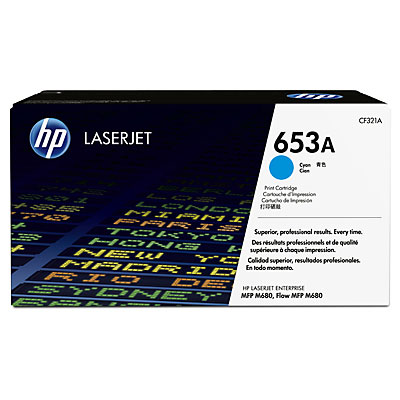 Toner do tiskárny HP 653A azurový (CF321A)