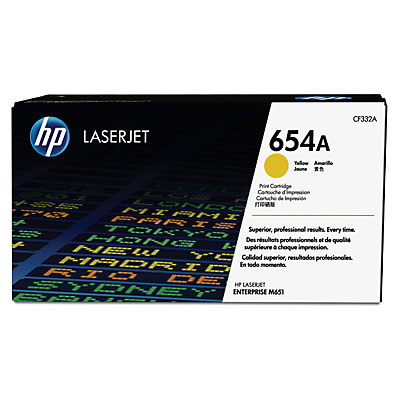 Toner do tiskárny HP 654A žlutý (CF332A)