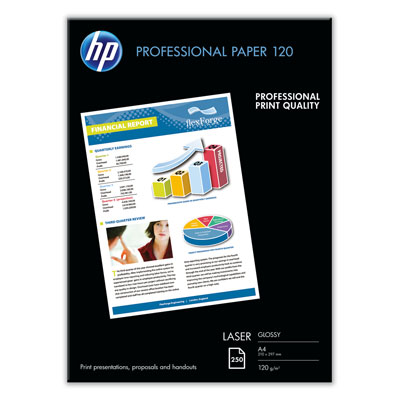 Profesionální lesklý papír HP pro laserové tiskárny - 250 listů A4 (CG964A)