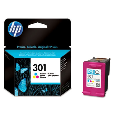 Inkoustová náplň HP 301 tříbarevná (CH562EE)
