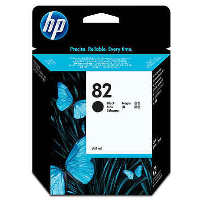 Inkoustová náplň HP 82 černá (69 ml) (CH565A)