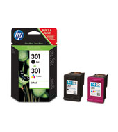Inkoustová náplň HP 301 Combo-balení černá/tříbarevná (CR340EE)