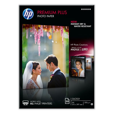 Fotopapír HP Premium Plus Glossy - lesklý, 50 listů A4 (CR674A)