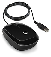 USB myš HP X1200 - sparkling black (H6E99AA)