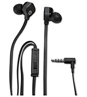 Špuntová stereofonní sluchátka HP H2300 In-Ear Sparkling Black, černá (H6T14AA)