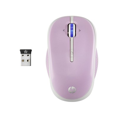 Bezdrátová myš HP X3300 - růžová (H4N95AA)