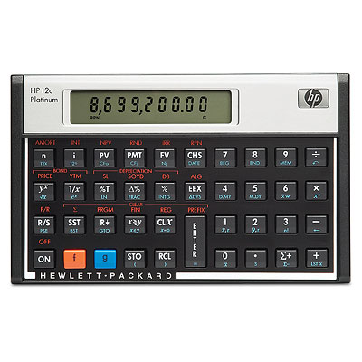 HP 12c Finanční kalkulátor -&nbsp;Platinum edition (F2231AA)
