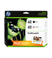 Inkoustová náplň HP 62 Dvojbalení černé/tříbarevné (J3M80AE)