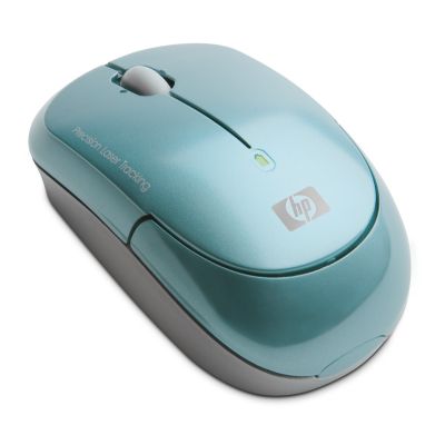 HP Bezdrátová laserová mini myš modrá (KS736AA)