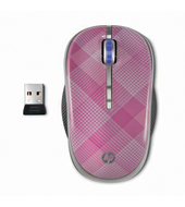 HP Bezdrátová optická mobilní myš 2.4GHz (malinová) (LG143AA)