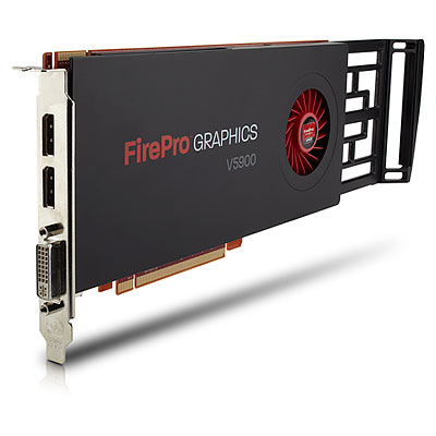 AMD FirePro V5900 2GB GDDR5 PCIe x16, 2xDisplayPort, DVI-I (dual link) (LS992AA)