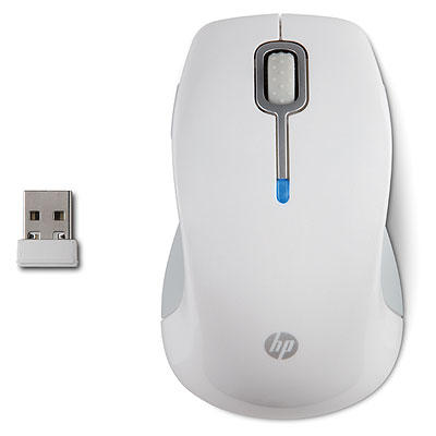HP Bezdrátová komfortní (stříbrná) myš (NK526AA)