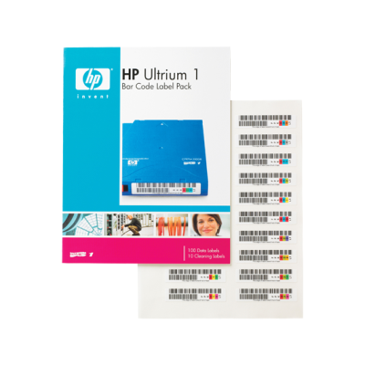 Štítky s čárovými kódy pro kazety HP Ultrium 1 (Q2001A)