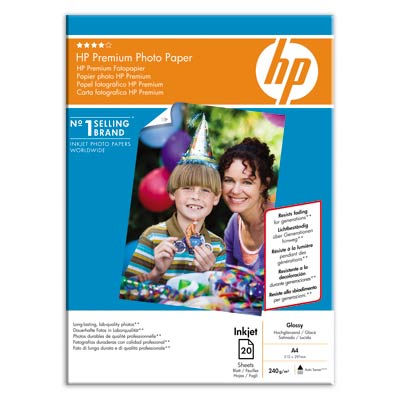 Lesklý fotografický papír HP Premium - 20 listů/A4/210 mm x 297 mm (Q2519A)