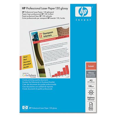 HP Professional Laser Paper Lesklý,  A3, 250 listů, 130 g/m2 (Q2553A)