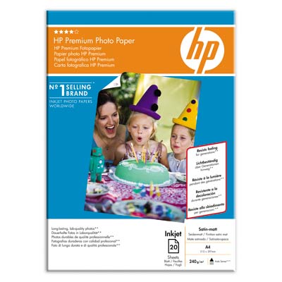 HP Premium Photo saténově matný papír, A4 (20 listů) (Q5433A)