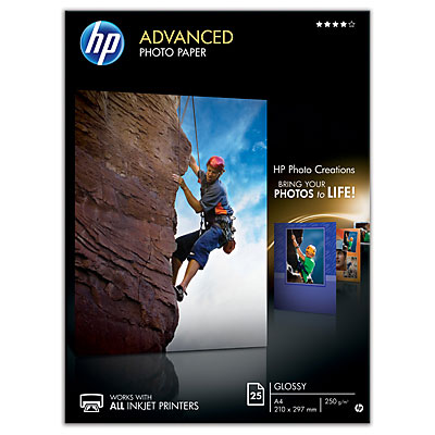 Fotopapír HP Advanced Photo - lesklý, 25 listů A4 (Q5456A)