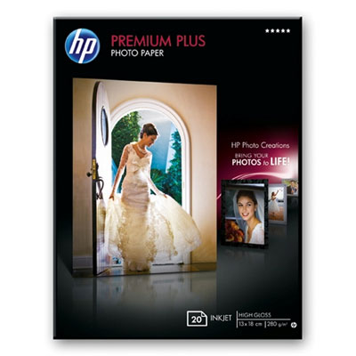 HP Premium Plus Photo lesklý fotografický papír, 13x18 cm (20 listů) (Q6572A)