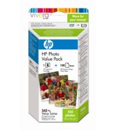 HP 343 fotografická sada + 100 listů (10 x 15 cm) (Q7934EE)