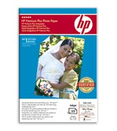 Saténově matný fotopapír HP Premium Plus - 25 listů 10x15 cm (Q8030A)