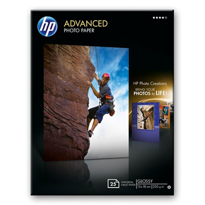 Fotopapír HP Advanced Photo - lesklý, 25 listů 13x18 cm (Q8696A)