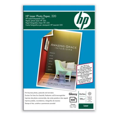 HP Fotografický laserový papír, 10 x 15 cm (100 listů) (Q8843A)