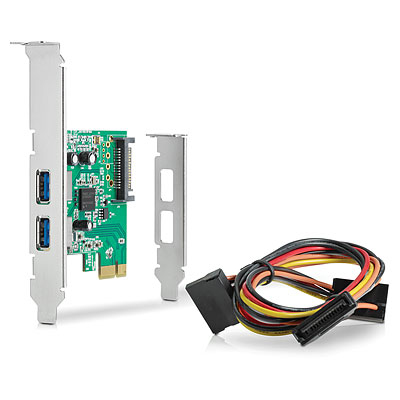 Karta HP USB 3.0 4 porty SuperSpeed PCIe x1 (QT587AA)