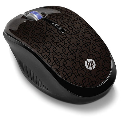 HP 2,4GHz bezdrátová optická mobilní myš (barva Black Cherry) (WX407AA)