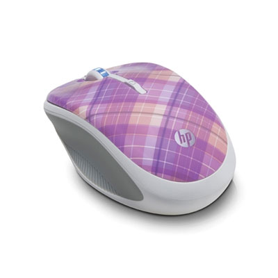 2,4GHz bezdrátová optická mobilní myš HP (Preppy Pink) (WX410AA)