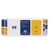 Inkoustová náplň + tisková hlava HP 83 UV žlutá (C5003A)