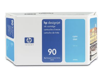 Inkoustová náplň HP 90 azurová (225 ml) (C5060A)