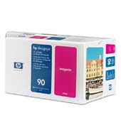 Inkoustová náplň + tisková hlava HP 90 purpurová (C5080A)