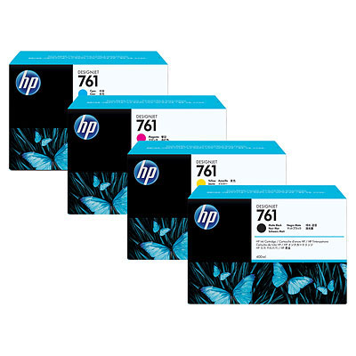 Inkoustová náplň HP 761 šedá (3x 400 ml) (CR273A)