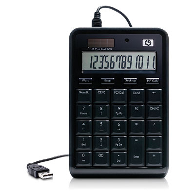 HP CalcPad 200 - kalkulačka, externí numerická klávesnice (NW227AA)