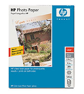 HP Photo Laser lesklý fotografický papír, A4 (100 listů) (Q6614A)