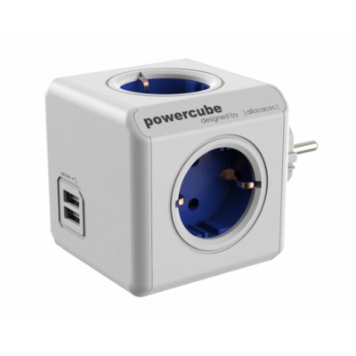 Allocacoc PowerCube Original USB - modrá (8718444082262)