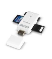 AXAGON USB externí HANDY čtečka - bílá (CRE-D4)