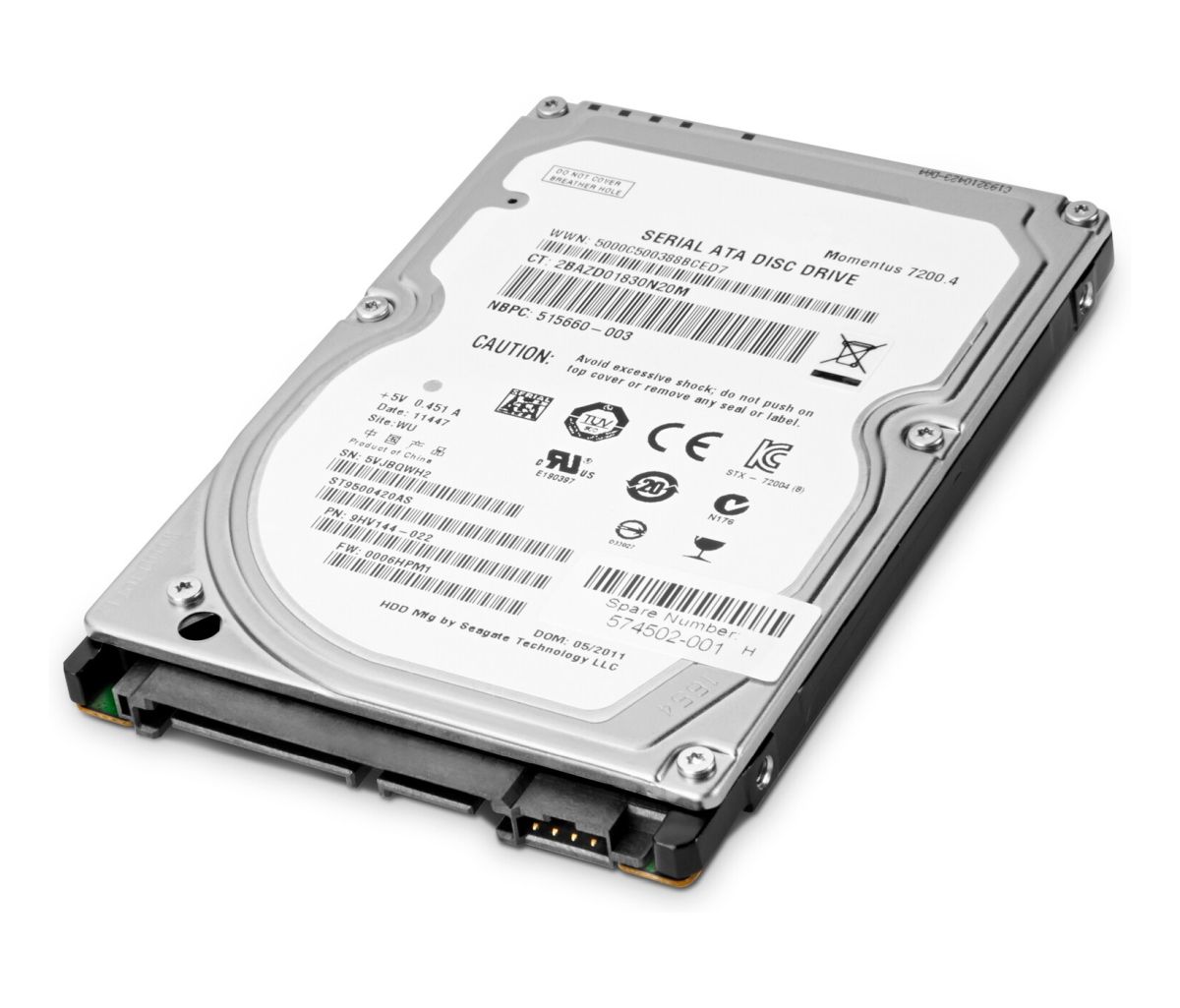 Pevný disk HP - 500 GB (T0K73AA)