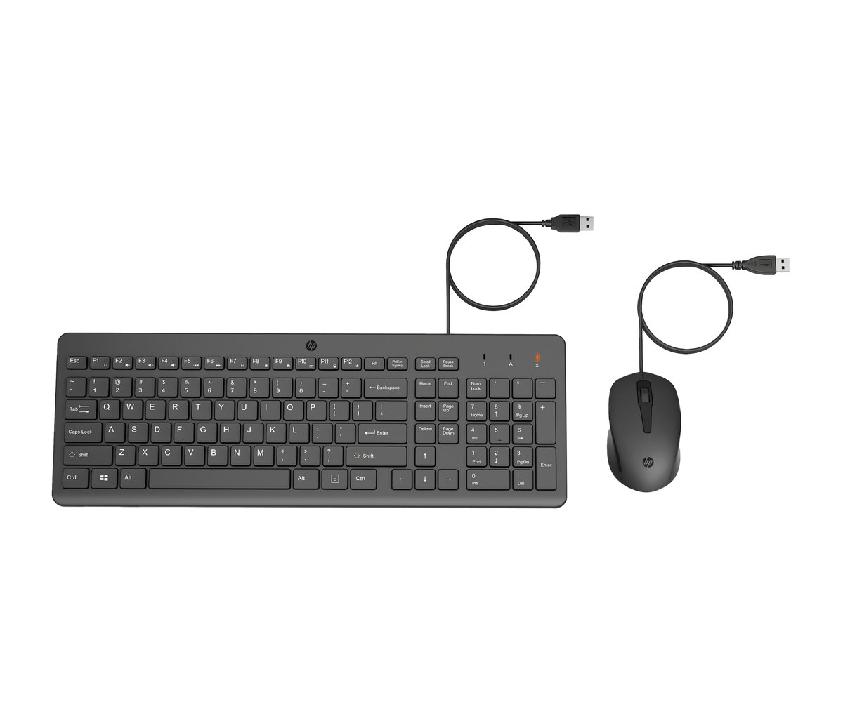 USB klávesnice a myš HP 150 (240J7AA)