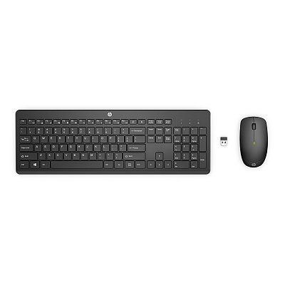Bezdrátová klávesnice a myš HP 230 -&nbsp;černá (18H24AA)